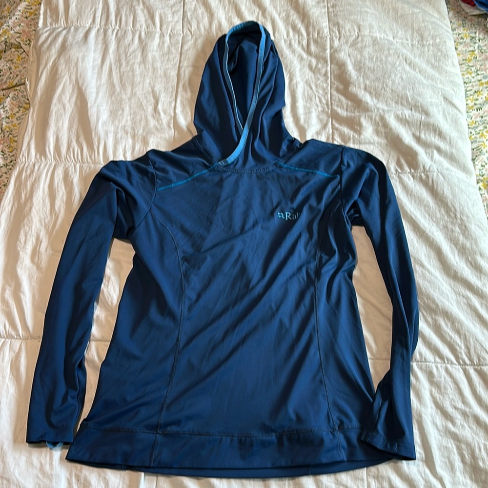 dark blue Rab sun shirt hoody - great condition!